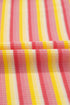 Stripe Rainbow Tee Tasseled String Wide Leg Pants Set